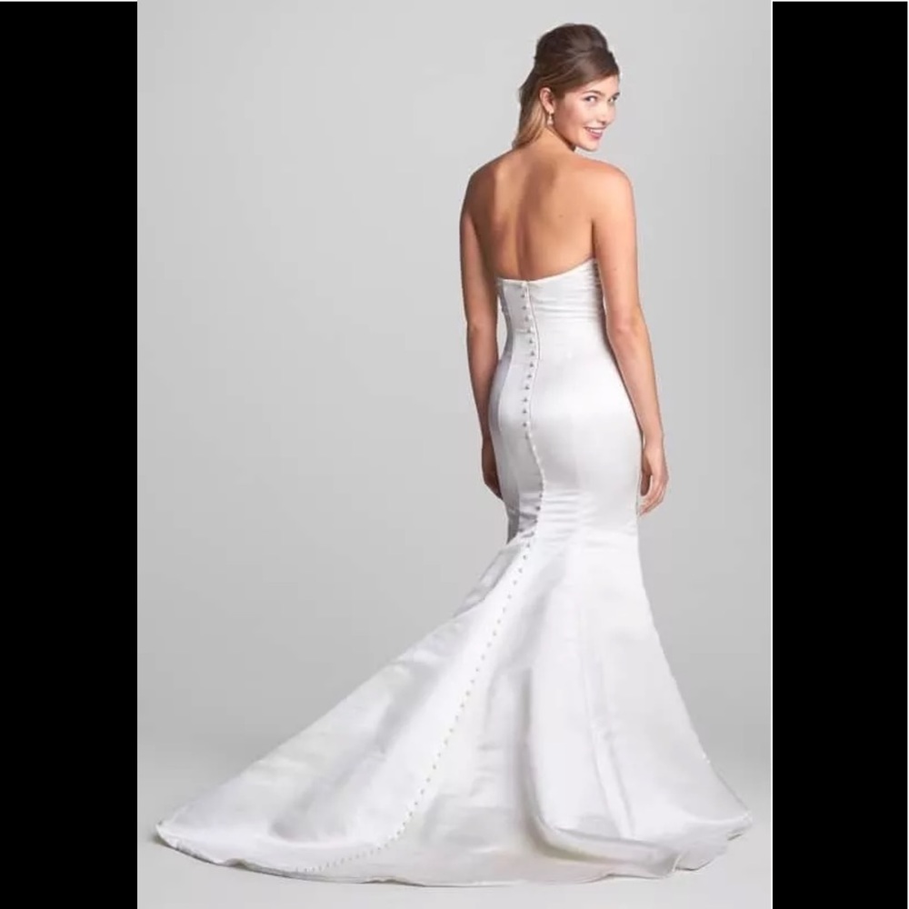 Olia Zavozina “Allie” silk strapless wedding gown